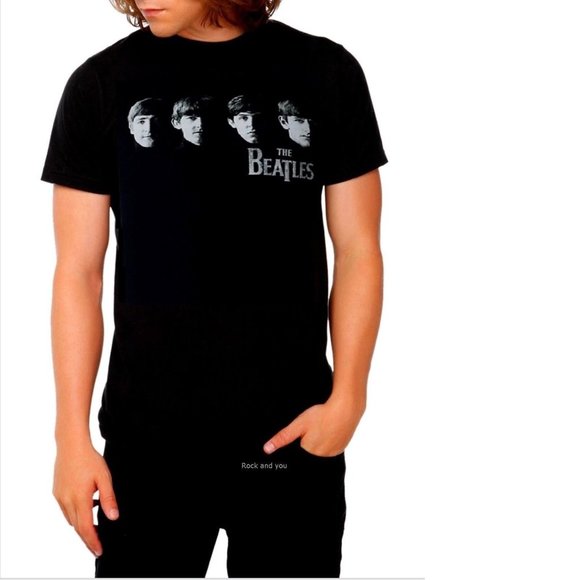 The Beatles Fab Four Logo rock Official T-Shirt XLT Big and Tall NWT - Picture 1 of 2